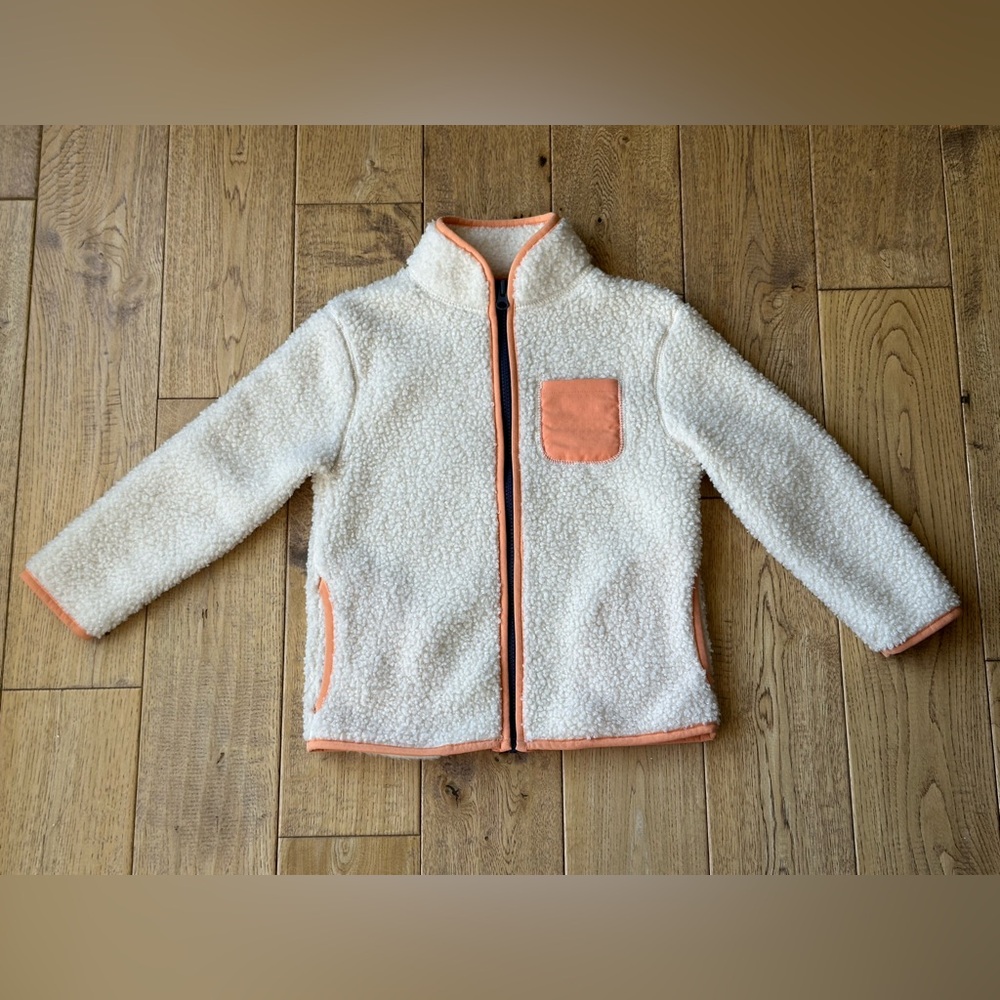 Cat & Jack Sherpa Fleece Full Zip Jacket size XS 4-5